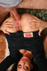 Nasty Slut In Tight Jeans Gets Ass Stuffed